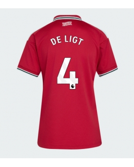 Manchester United Matthijs de Ligt #4 Maglia Gara Casa Repliche 2026-27 Donna Maniche Corte Manchester United Matthijs de Ligt #4 Maglia Gara Casa Repliche 2026-27 Donna Maniche Corte